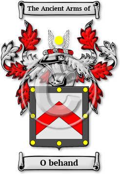 O behand Family Crest Download (jpg) Legacy Series - 150 DPI