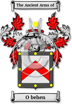 O behen Family Crest Download (jpg) Legacy Series - 150 DPI