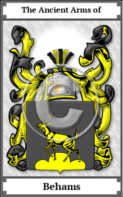 Behams Family Crest Download (JPG)  Book Plated - 150 DPI