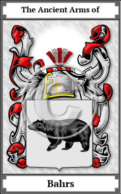 Bahrs Family Crest Download (JPG)  Book Plated - 150 DPI