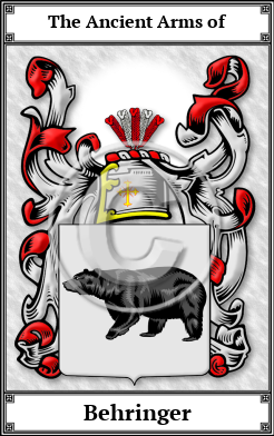 Behringer Family Crest Download (JPG)  Book Plated - 150 DPI