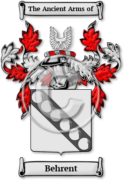 Behrent Family Crest Download (jpg) Legacy Series - 150 DPI