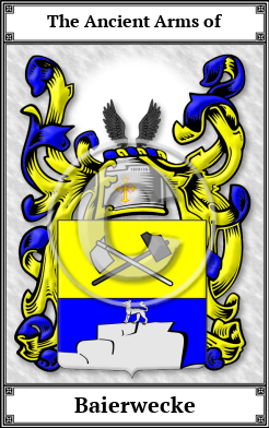 Baierwecke Family Crest Download (JPG) Book Plated - 600 DPI