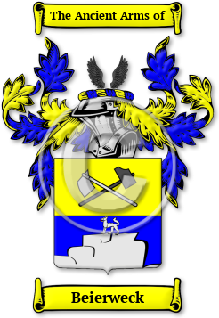 Beierweck Family Crest Download (jpg) Legacy Series - 150 DPI