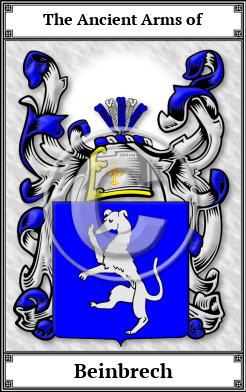 Beinbrech Family Crest Download (JPG)  Book Plated - 150 DPI
