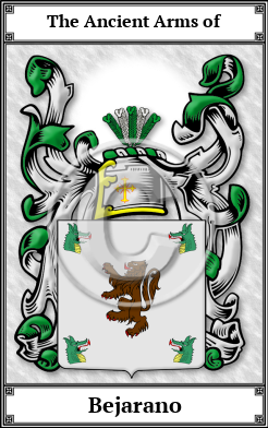 Bejarano Family Crest Download (JPG)  Book Plated - 150 DPI