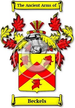 Beckels Family Crest Download (jpg) Legacy Series - 150 DPI