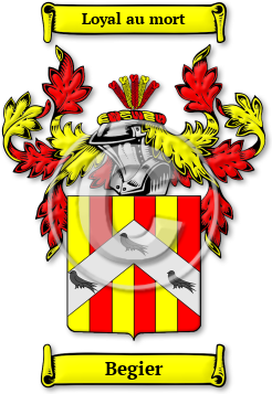 Begier Family Crest Download (JPG) Legacy Series - 600 DPI