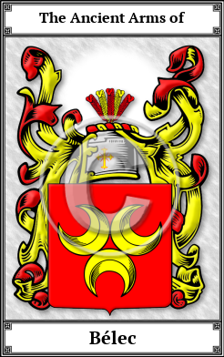 Bélec Family Crest Download (JPG)  Book Plated - 150 DPI