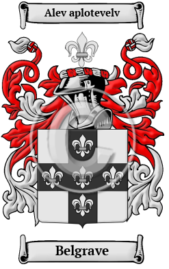 Belgrave Family Crest Download (JPG) Heritage Series - 600 DPI