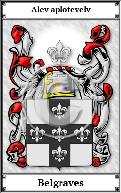 Belgraves Family Crest Download (JPG)  Book Plated - 150 DPI