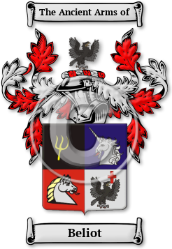 Beliot Family Crest Download (jpg) Legacy Series - 150 DPI