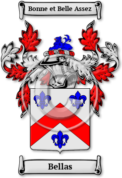 Bellas Family Crest Download (jpg) Legacy Series - 150 DPI