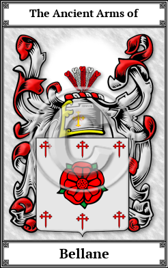 Bellane Family Crest Download (JPG) Book Plated - 600 DPI