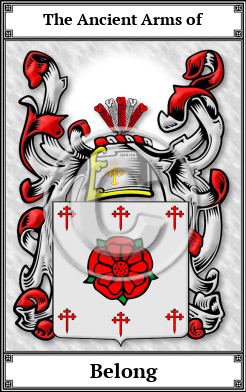 Belong Family Crest Download (JPG)  Book Plated - 150 DPI