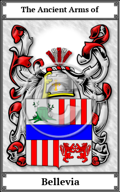 Bellevia Family Crest Download (JPG) Book Plated - 600 DPI