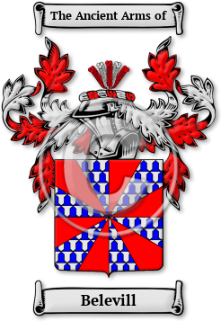 Belevill Family Crest Download (jpg) Legacy Series - 150 DPI