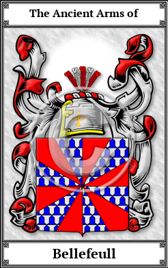 Bellefeull Family Crest Download (JPG)  Book Plated - 150 DPI