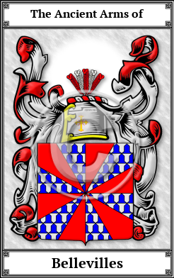 Bellevilles Family Crest Download (JPG)  Book Plated - 150 DPI