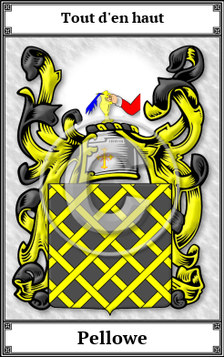Pellowe Family Crest Download (JPG) Book Plated - 600 DPI