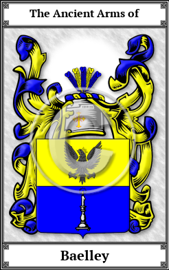 Baelley Family Crest Download (JPG)  Book Plated - 150 DPI