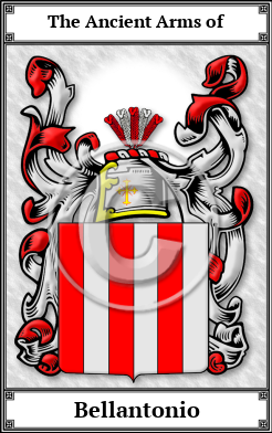 Bellantonio Family Crest Download (JPG)  Book Plated - 150 DPI