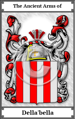 Della'bella Family Crest Download (JPG)  Book Plated - 150 DPI