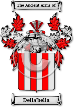 Della'bella Family Crest Download (jpg) Legacy Series - 150 DPI