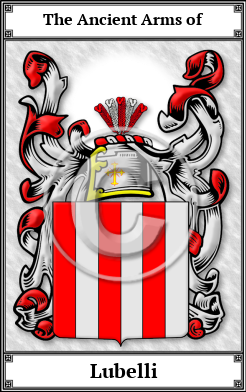 Lubelli Family Crest Download (JPG) Book Plated - 600 DPI