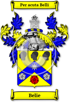 Belie Family Crest Download (JPG) Legacy Series - 600 DPI