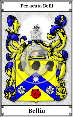 Bellia Family Crest Download (JPG)  Book Plated - 150 DPI