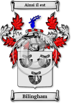 Bilingham Family Crest Download (jpg) Legacy Series - 150 DPI