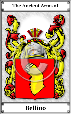 Bellino Family Crest Download (JPG) Book Plated - 600 DPI