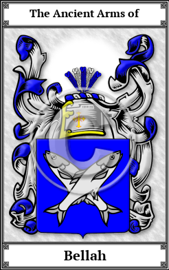 Bellah Family Crest Download (JPG)  Book Plated - 150 DPI