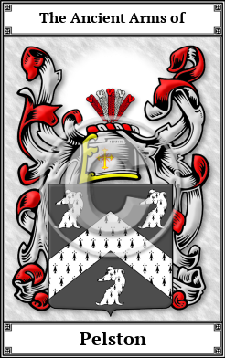 Pelston Family Crest Download (JPG) Book Plated - 600 DPI