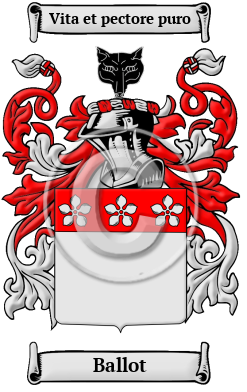 Ballot Family Crest Download (JPG) Heritage Series - 600 DPI