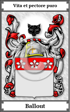 Ballout Family Crest Download (JPG)  Book Plated - 150 DPI
