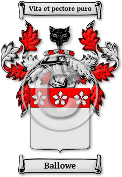 Ballowe Family Crest Download (jpg) Legacy Series - 150 DPI