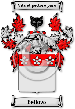 Bellows Family Crest Download (JPG) Legacy Series - 600 DPI