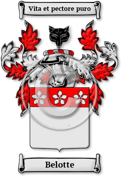 Belotte Family Crest Download (jpg) Legacy Series - 150 DPI