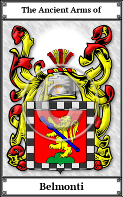 Belmonti Family Crest Download (JPG)  Book Plated - 150 DPI