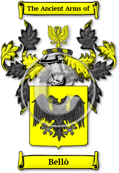 Bellò Family Crest Download (JPG) Legacy Series - 600 DPI