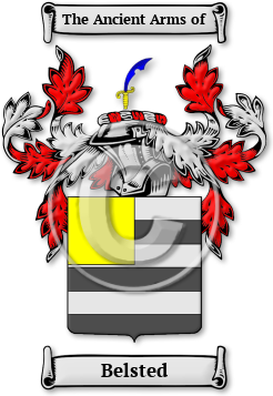 Belsted Family Crest Download (jpg) Legacy Series - 150 DPI