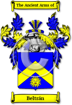 Beltrán Family Crest Download (JPG) Legacy Series - 300 DPI