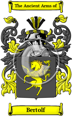 Bertolf Family Crest/Coat of Arms