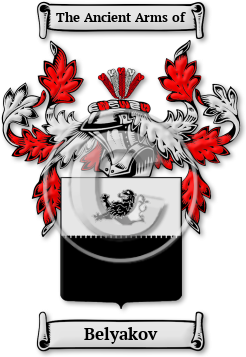 Belyakov Family Crest Download (jpg) Legacy Series - 150 DPI