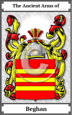 Beghan Family Crest Download (JPG)  Book Plated - 150 DPI