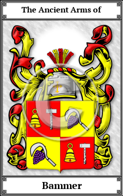 Bammer Family Crest Download (JPG)  Book Plated - 150 DPI