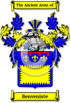 Benveniste Family Crest Download (jpg) Legacy Series - 150 DPI