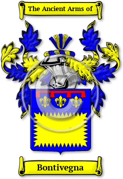 Bontivegna Family Crest Download (jpg) Legacy Series - 150 DPI